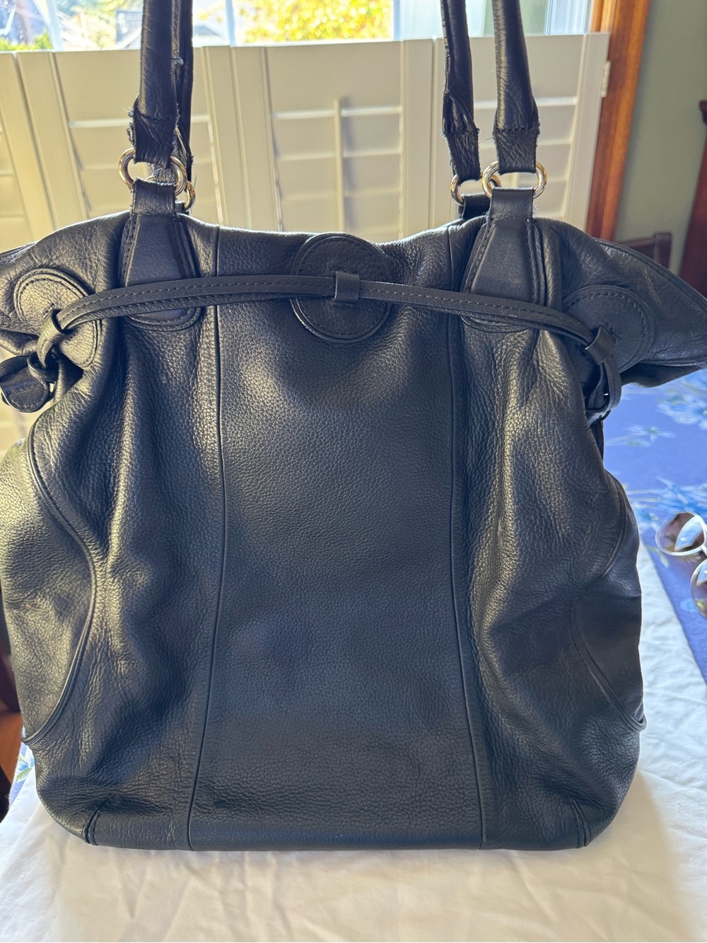 Isaac Mizrahi Live Leather Hobo